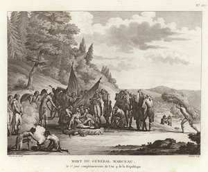 Morte del generale François Séverin Marceau-Desgraviers da French School