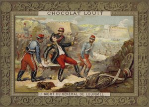 Morte del Generale Lourmel, Battaglia di Inkerman, Guerra di Crimea, 1854 da French School