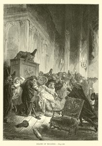 Morte di Molière da French School