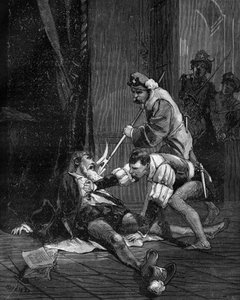 Morte di Petrus Ramus. Pierre de La Ramee umanista, matematico e filosofo francese da French School