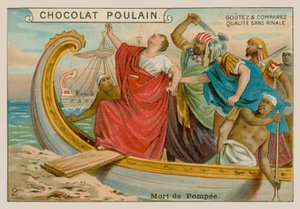Morte di Pompeo (106-48 a.C.) da French School