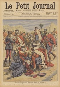 Morte di un soldato coloniale francese da French School