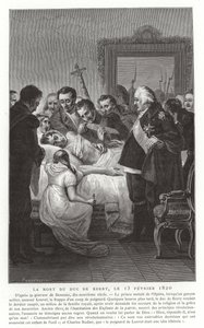 Morte del duca di Berry, 13 febbraio 1820 da French School