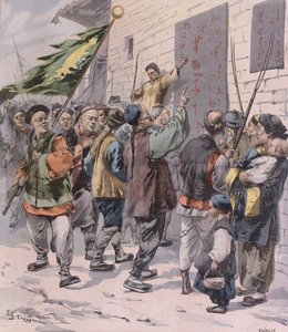 Morte agli Stranieri, da Le Petit Parisien, 15 luglio 1900 da French School