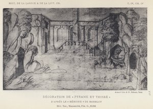 Decorazione di Piramo e Tisbe da French School