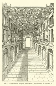 Decorazione del ponte Notre-Dame, per l