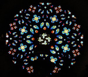 Vetrata decorativa da French School
