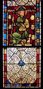 San Giacomo: grisaille dalla Chapelle du Chateau, Rouen? da French School