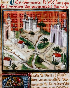 Delle province e dei paesi della terra. Presentazione del volume relativo ai territori e alla storia delle province e dei paesi. Miniatura tratta da 