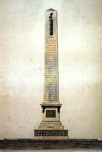 Progetto per un monumento neoclassico alla 