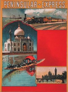 Progetto per un poster pubblicitario del Peninsular Express, inizio XX secolo da French School