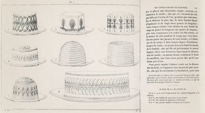 Progetti per Timbale de Macaroni di Antonin Carême (incisione)