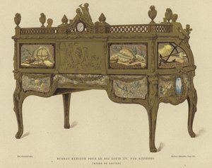 Scrivania realizzata per il re Luigi XV di Francia da Jean Henri Riesener, XVIII secolo