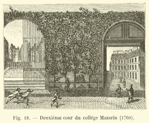 Secondo cortile del collegio Mazzarino, 1760