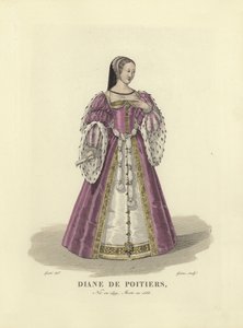 Diana di Poitiers, favorita del re Enrico II di Francia