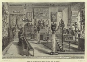 Esposizione di mobili da soggiorno, Pavillon de Flore, Palazzo del Louvre, Parigi da French School