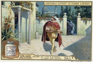 Don Giovanni: Atto II, Scena IV, Serenata di Don Giovanni - chromo Liebig