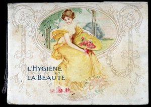 Disegno che raffigura una giovane donna nuda che simboleggia igiene e bellezza
