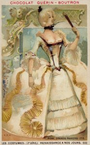 Abito con grandi panier, 1715 da French School