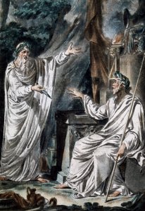 Druidi, costumi di scena, incisione. Francia