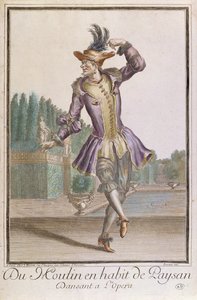 Du Moulin in costume da contadino per un balletto all