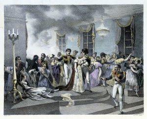 Durante la celebrazione del matrimonio di Napoleone I con Maria Luisa all