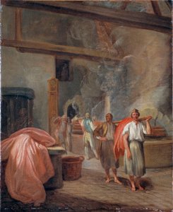 Laboratorio di tintura ai Gobelins, produttori di arazzi francesi da French School