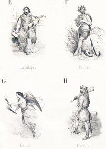 Esculapio, Fauna, Genio, Ercole da French School