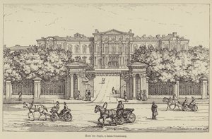 Scuola dei paggi, a San Pietroburgo (incisione) da French School