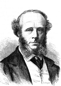 Edward Orange Wildman Whitehouse, ingegnere elettrico inglese sul cavo telegrafico transatlantico. Incisione 1868