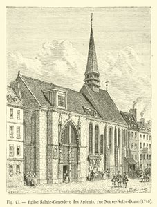Chiesa Sainte-Geneviève des Ardents, rue Neuve-Notre-Dame, 1704 da French School