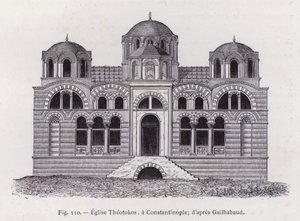 Chiesa Theotokos, a Costantinopoli; secondo Gailhabaud (incisione) da French School