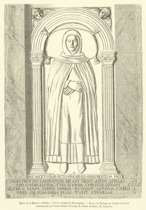 Chiesa di Santa Maria sopra Minerva, a Roma, Pietra tombale di Fra Angelico da French School