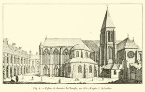 Chiesa e ossario del Tempio, nel 1650; da I. Sylvestre da French School