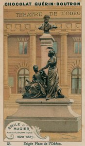 Emile Augier, Autore Drammatico, 1820-1889, Eretto a Place de l