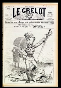 Imperatore Boulanger il Primo, caricatura dalla copertina di Le Grelot, 29 maggio 1887 da French School
