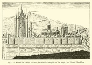 Recinto del Tempio nel 1610; fac-simile di un