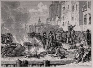 Merci inglesi vendute o bruciate a causa del blocco continentale imposto alla Gran Bretagna da Napoleone