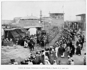 Entrata degli Inglesi a Baghdad 11/3/1917 (Generale Stanley Maude), "Album de la guerre 1914-1919", ed. 1927 da French School