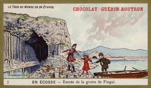 Ingresso alla Grotta di Fingal; Scozia da French School