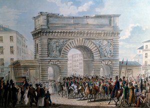 Entrata degli alleati a Parigi dalla Porta Saint Martin il 31/03/1814 da French School