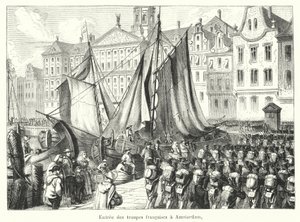 Ingresso delle truppe francesi ad Amsterdam (incisione) da French School