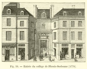 Ingresso del collegio di Plessis-Sorbonne, 1779