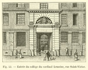 Ingresso del collegio del cardinale Lemoine, rue Saint-Victor