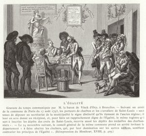 Uguaglianza, Rivoluzione Francese, 1793 da French School
