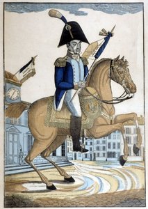Ritratto equestre del generale Lafayette, comandante in capo della Guardia Nazionale di Francia
