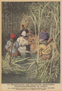 Stabilire il confine tra i territori francesi e tedeschi nel Congo