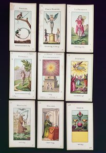 Carte dei Tarocchi di Etteilla da French School