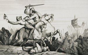 Eudes (860-98) in battaglia contro i Normanni, da 