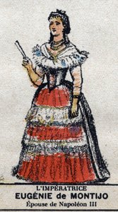 Eugenia (1826-1920), imperatrice dei francesi (Eugenia Maria de Montijo de Guzman, contessa di Teba, moglie di Napoleone III). In 